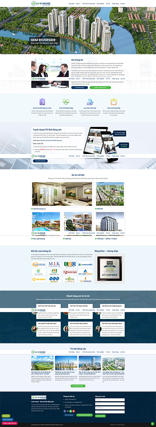 Trang chủ Mẫu website công ty bất động sản đẹp chuẩn seo 1