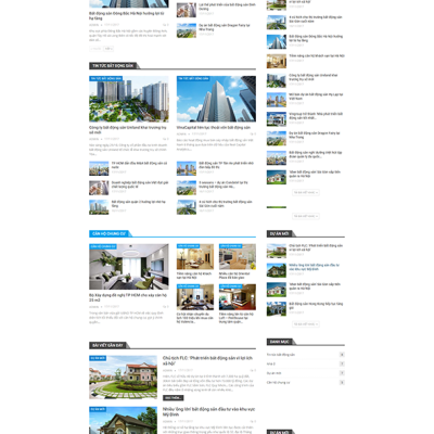 Mẫu website tin tức bất động sản đẹp chuẩn SEO – Trang tin bat dong san dep